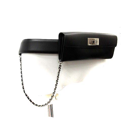 シャネル CHANEL ウエストバッグ ショルダー ボディ レザー チェーン 