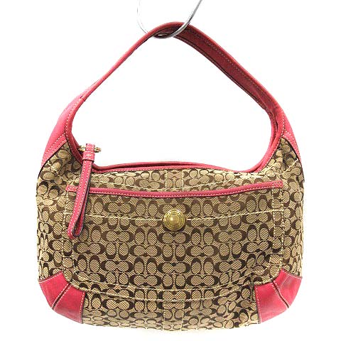 コーチ COACH バッグ ワンショルダー キャンバス レザー シグネチャー 