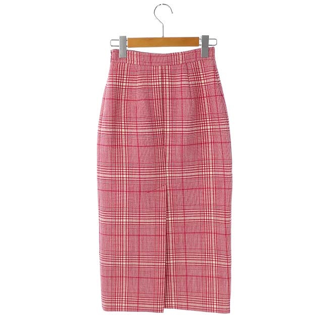 未使用品 ミュウミュウ miumiu チェック タイトスカート ロング  