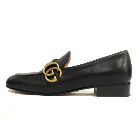 グッチ GUCCI GG マーモント ローファー パンプス シューズ レザー 35 