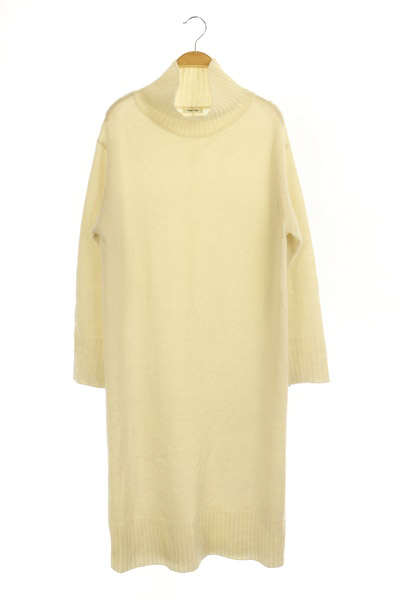 フレイアイディー Fray I D aw ニットワンピース ロング ハイネック 長袖 カシミア混 F アイボリー My Os レディース 170 ベクトルパーク