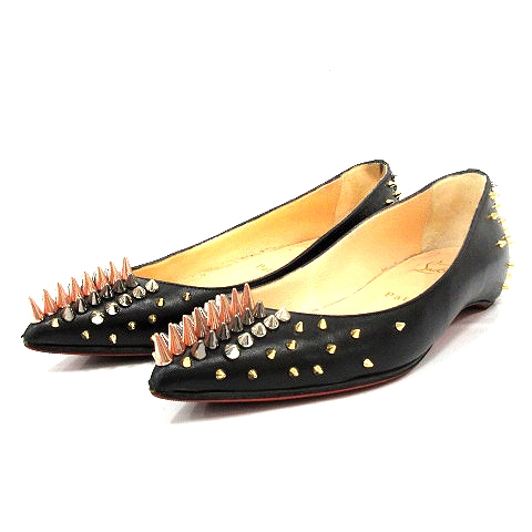 クリスチャンルブタン Christian louboutin フラットシューズ ポイン 