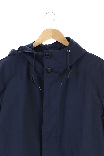 コムデギャルソンオム Comme Des Garcons Homme aw 綿ナイロンウェザーフーデッドコート Xs 紺 Kn Os メンズ 170 ベクトルパーク