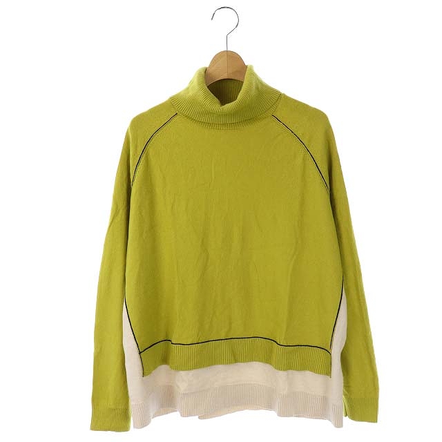 ポールスミス PAUL SMITH PS 20SS ウール 切替 タートルネック ニット 