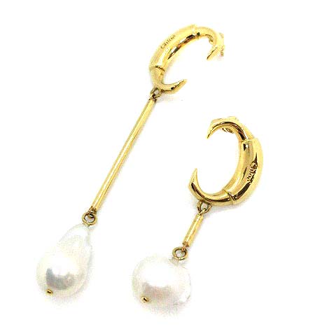 クロエ CHLOE ピアス C パール ゴールド色 白 /YI35 □OH レディース 