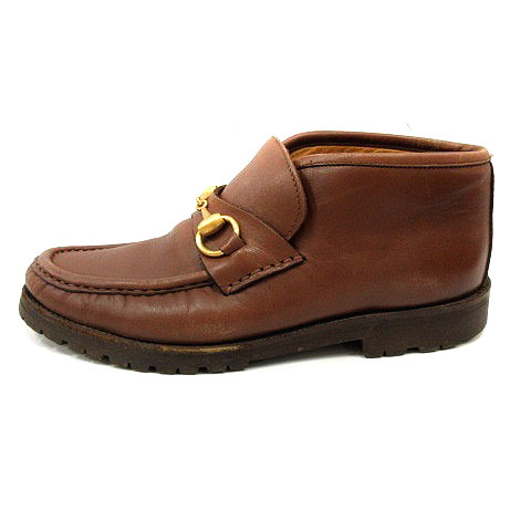 グッチ GUCCI チャッカブーツ ショート ホースビット モカシン 6.5 