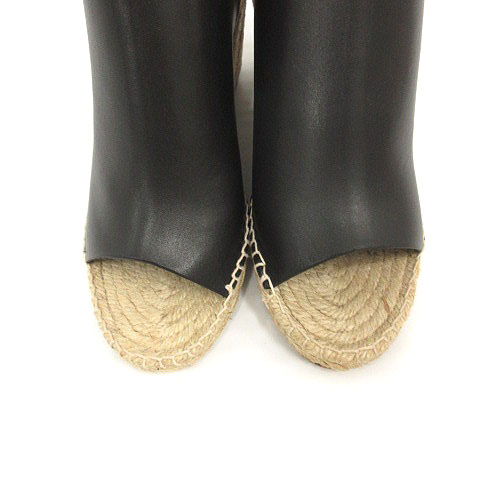 未使用品 セリーヌ CELINE サンダル ウェッジソール レザー  