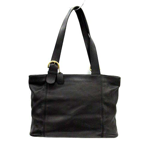 人気オールドコーチ4155 レザートートバッグ USA製 ブラック黒