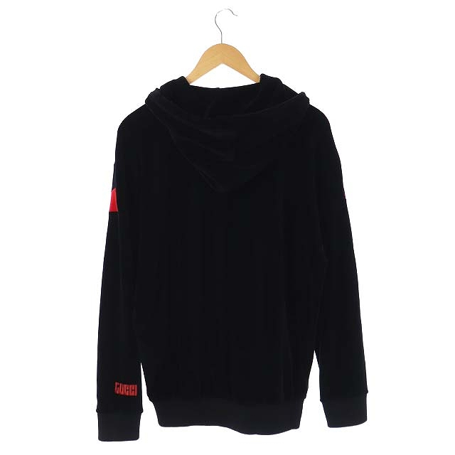 グッチ GUCCI 20年製フェルパシェニールパーカー ベロア プルオーバー 