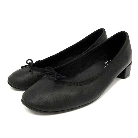 レペット Repetto Lou Ballerinas パンプス レザー チャンキーヒール 