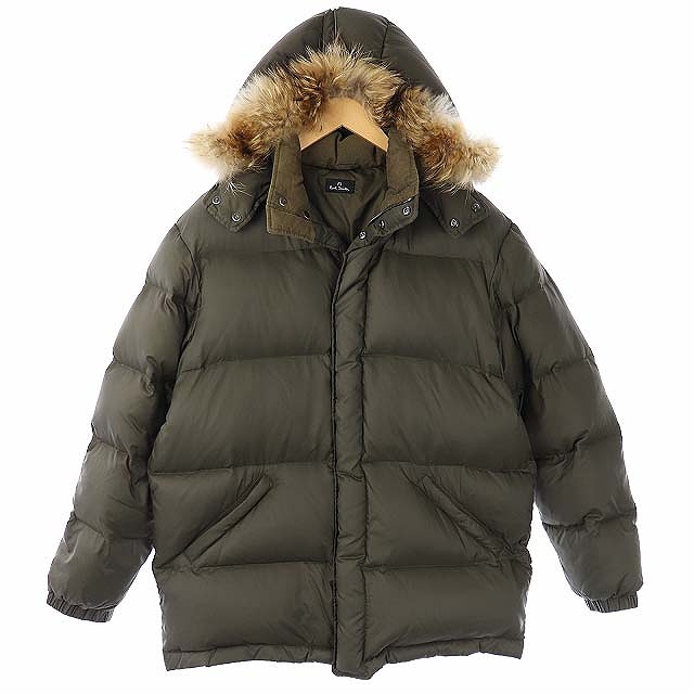 ポールスミス PAUL SMITH PS ラクーンファー付きダウンジャケット  