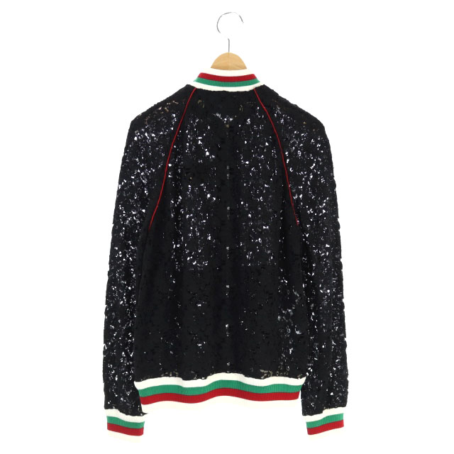 グッチ GUCCI レースボンバージャケット ブルゾン ジップアップ 