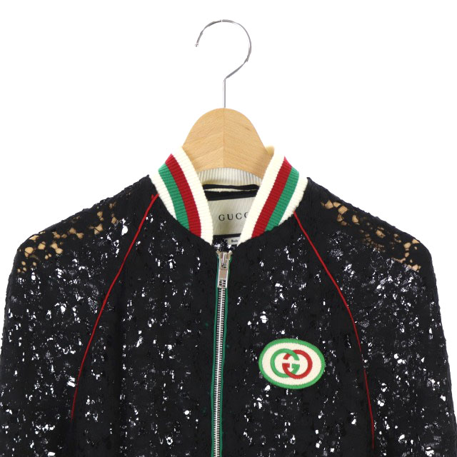 Gucci グッチ ジップアップ レースブルゾン ジャンパー - レディース  