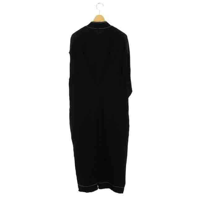 ロエベ Loewe ワンピース ステッチ フレンチスリーブ 長袖 ロング 40 黒 ブラック Ao Os Sh レディース 170 ベクトルパーク