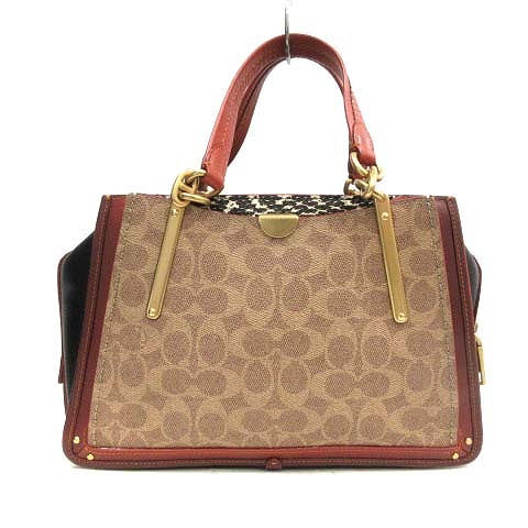 コーチ COACH ドリーマー シグネチャー キャンバス ウィズスネーク 