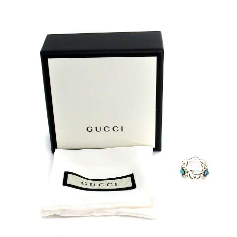 ◇グッチ◇ダブルG/フラワー/リング/指輪/シルバー/Ag925/ブランド GUCCI グッチ シルバー925 ダブルG フラワー リング・指輪 527394 7号