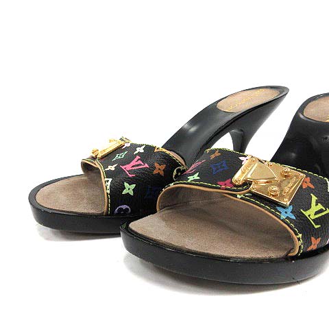 ルイヴィトン LOUIS VUITTON ミュール サンダル ピンヒール モノグラム 
