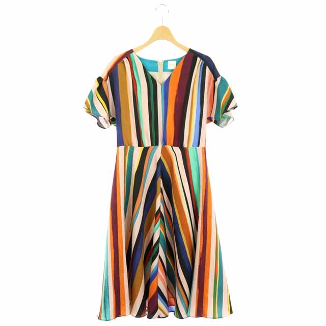 ポールスミス PAUL SMITH エクスプレッシブストライプ ワンピース ひざ  