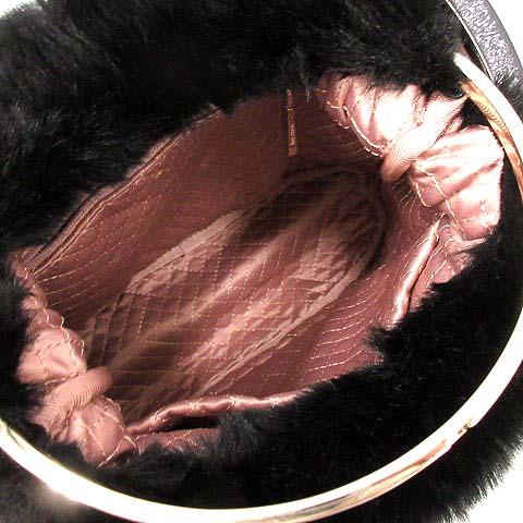 ケイトスペード KATE SPADE ハンドバッグ パーティバッグ ファー ラメ  