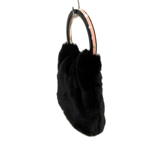 ケイトスペード KATE SPADE ハンドバッグ パーティバッグ ファー ラメ  