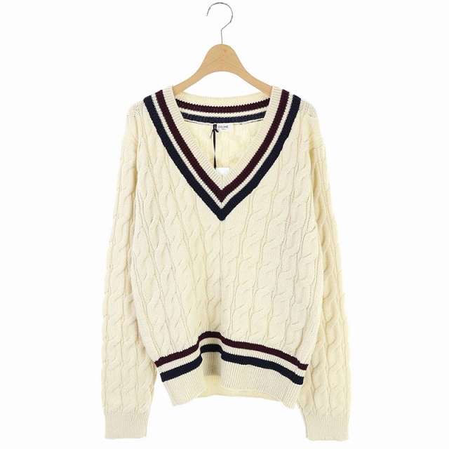 CELINE Vネックセーター ヘリテージカシミア CELINE(セリーヌ  
