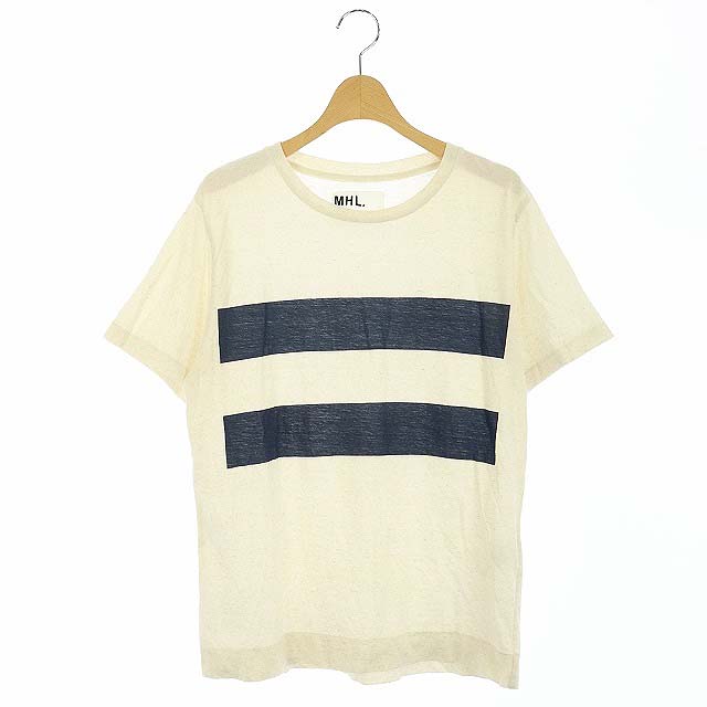 マーガレットハウエル Mhl Tシャツ カットソー 麻 リネン 半袖 M 白 ホワイト Ao Os メンズ 170 ベクトルパーク