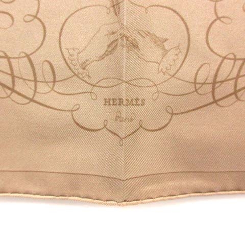 極美品✨HERMES マジックケリー　シルク100% ブラウン　カレ45 HERMES エルメス ケリー32 ブラウン ゴールド金具 フィヨルド