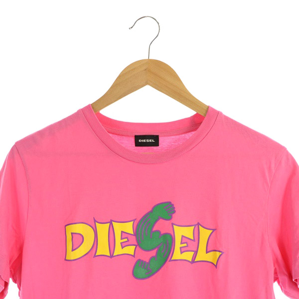 DIESEL ディーゼル　柄シャツ／半袖　ピンク DIESEL KIDS tシャツ DIESEL（ディーゼル）Kids ＆ Junior