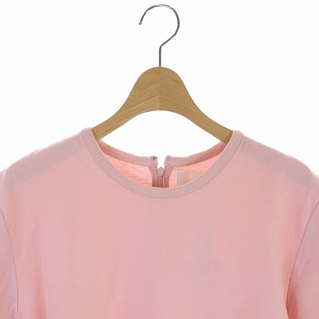 アキラナカ Akira Naka Tシャツ カットソー オーガンジーレイヤー 半袖 2 ピンク Ao Os レディース 170 ベクトルパーク