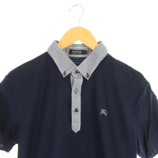 バーバリーブラックレーベル BURBERRY BLACK LABEL チェック柄カラー 