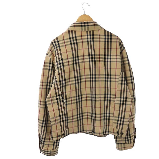 バーバリー BURBERRY ノバチェックジャケット 薄手 長袖 ロゴボタン L 