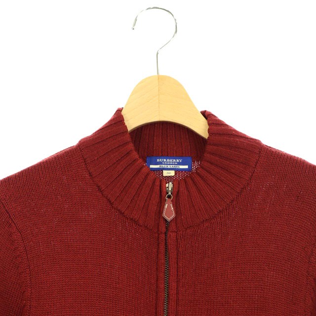 バーバリーブルーレーベル BURBERRY BLUE LABEL ジップアップ ニット 
