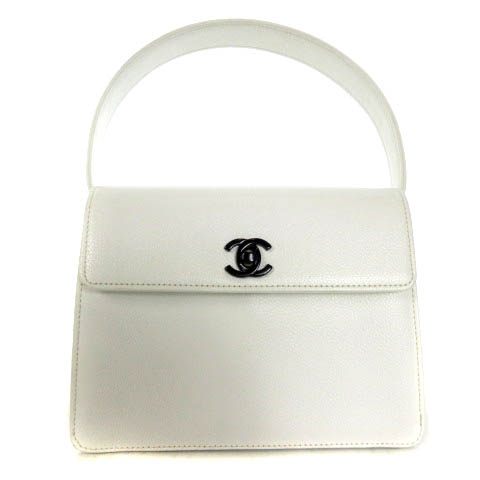シャネル CHANEL キャビアスキン ココマーク ターンロック 
