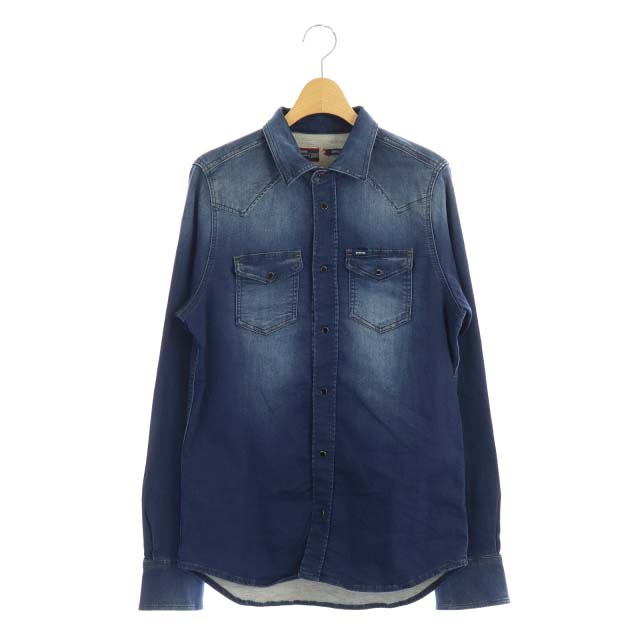 ディーゼル DIESEL SONORA スウェットデニムシャツ ウエスタンシャツ 