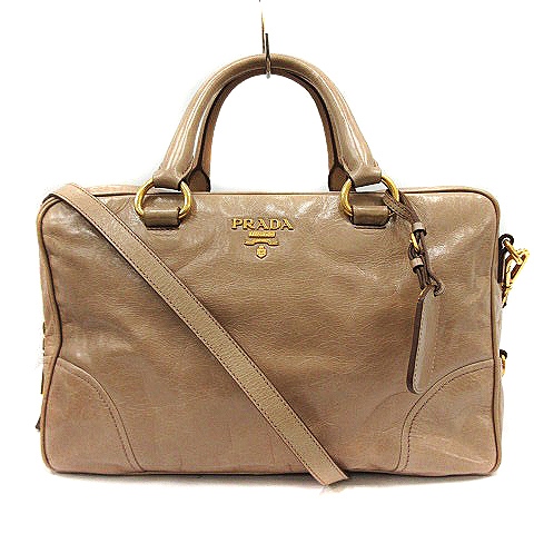 プラダ PRADA ヴィッテロ シャイン VITELLO SHINE ボストンバッグ 