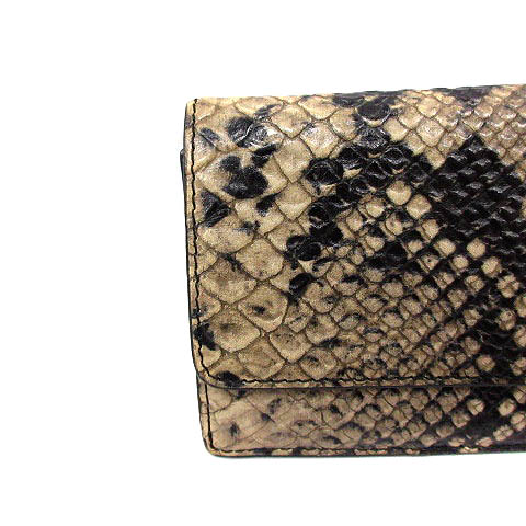 COACH コーチ エンボスド スネークレザー 長財布 パイソン型押し　男女兼用 COACH コーチ エンボスド スネークレザー 長財布 パイソン型押し