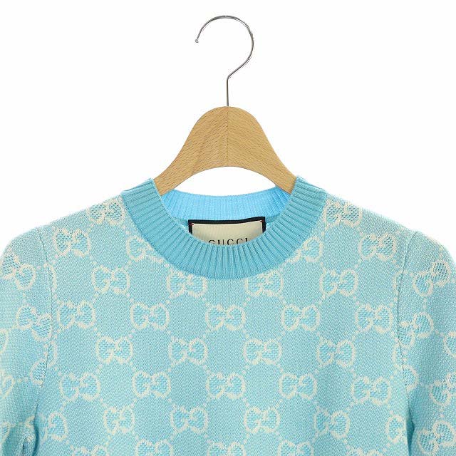 グッチ GUCCI 20AW GG ジャガード プルオーバー ニット セーター 半袖 