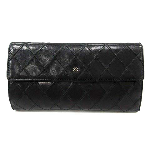 シャネル CHANEL ビコローレ 長財布 二つ折り レザー ココマーク 13 