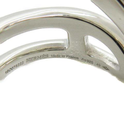エルメス HERMES シェーヌダンクルツイストリング 指輪 925 49 9号 