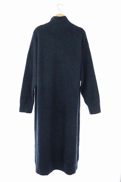 ザラ Zara ニットワンピース 長袖 マキシ丈 プルオーバー M 青 緑 エメラルドグリーン Cm Os レディース 170 ベクトルパーク