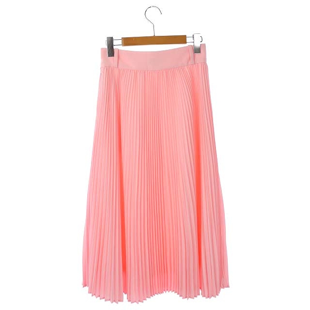 ハイク Hyke ss Pleated Skirt ポリエステルタフタ プリーツスカート ロング 1 ピンク Df Os レディース 170 ベクトルパーク