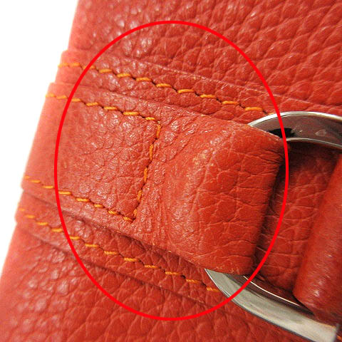 ロンシャン LONGCHAMP カードケース 名刺入れ 二つ折り レザー 