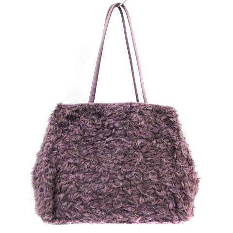 ケイトスペード KATE SPADE 渡辺直美コラボ ファー トートバッグ 