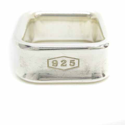 Tiffany & Co. スクエアシルバー リング 6号 ティファニー TIFFANY & CO. スクエアリング 指輪 リング 1837 6