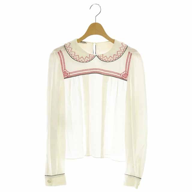 ミュウミュウmiumiuブラウス36 miumiu ブラウス 36 ミュウミュウ