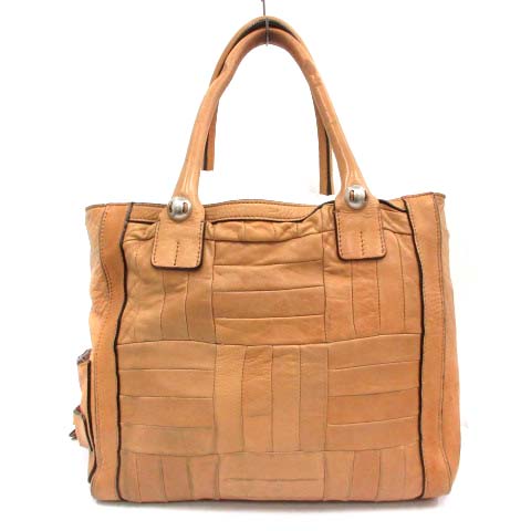 クロエ CHLOE パッチワーク レザー ラージ トートバッグ ハンドバッグ 