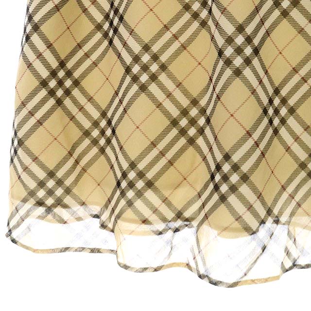 バーバーリー　ブルーレーベル　シャーリングキャミソール　ノバチェック 美品 BURBERRY BLUE LABEL バーバリーブルーレーベル ワン