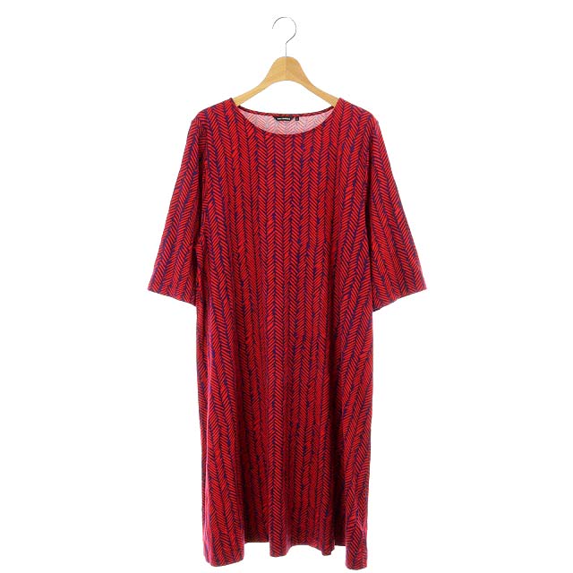 マリメッコ marimekko Rikkar Korpikuusi ワンピース ひざ丈 総