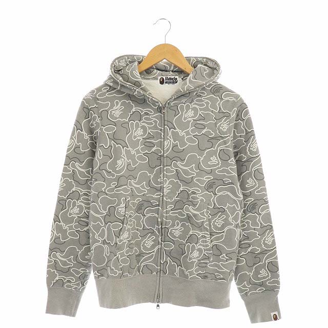 アベイシングエイプ A BATHING APE サルカモ ジップアップ パーカー 裏 