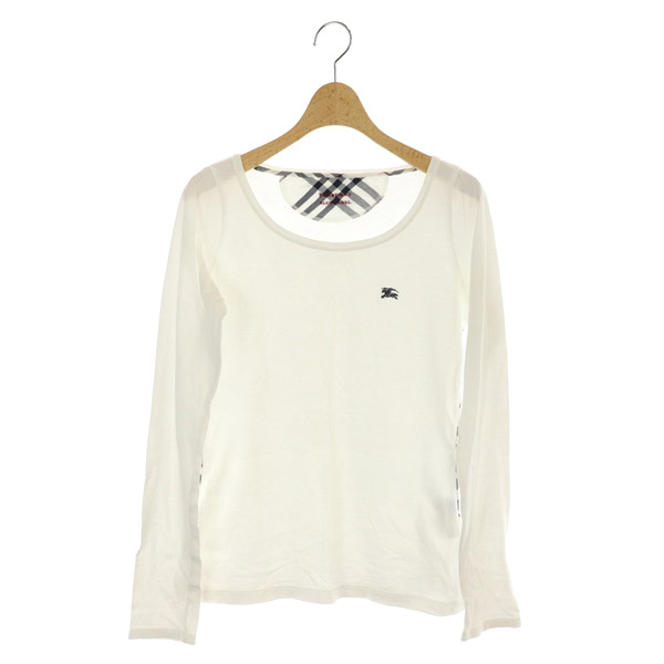 バーバリーブルーレーベル BURBERRY BLUE LABEL ロゴ刺繍チェック